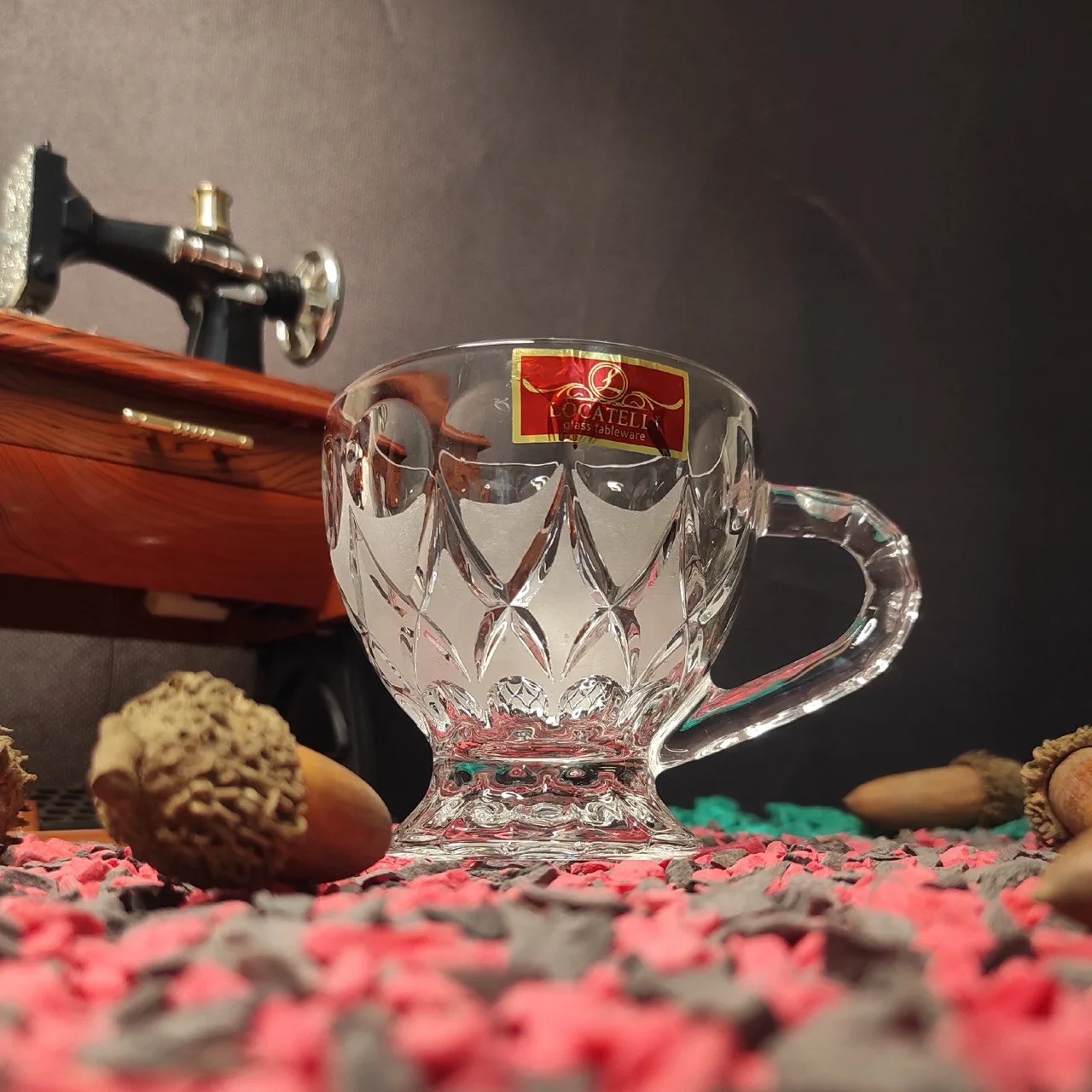 فنجان آنجلیکا ساخت چین جنس بلوری بسته شش عددی