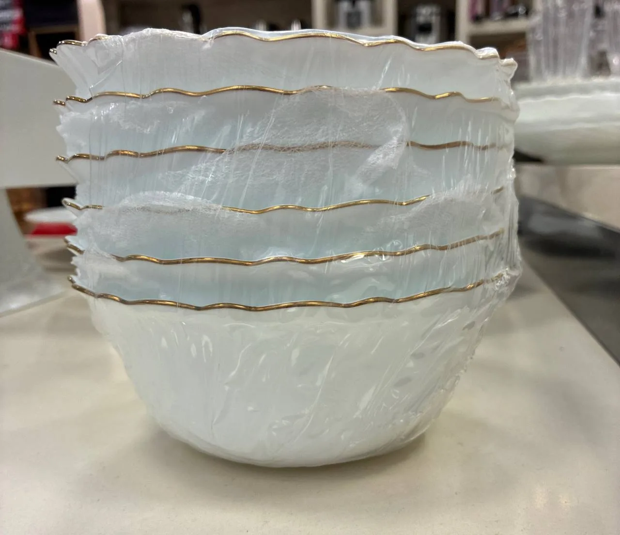 کاسه ابگوشت خوری لبه طلایی 