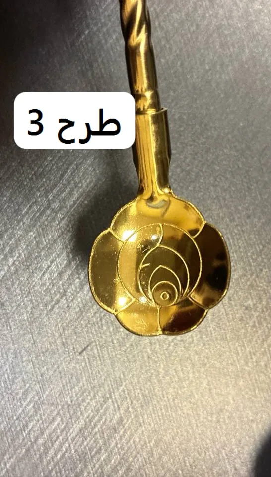 قاشق شربت خوری مدل نی دار بسته 6 عددی